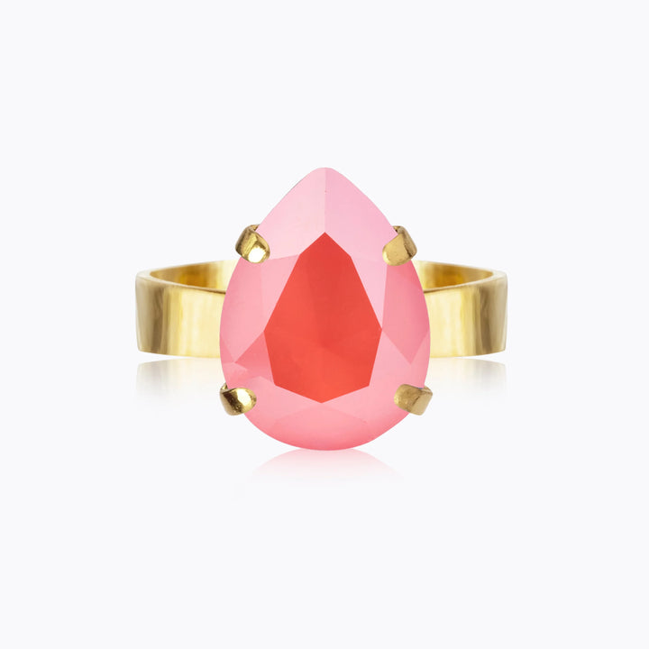 Mini drop ring light coral