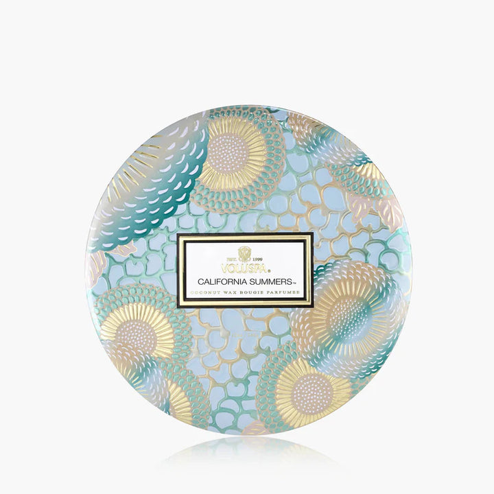 3 Wick Tin Candle California Summers