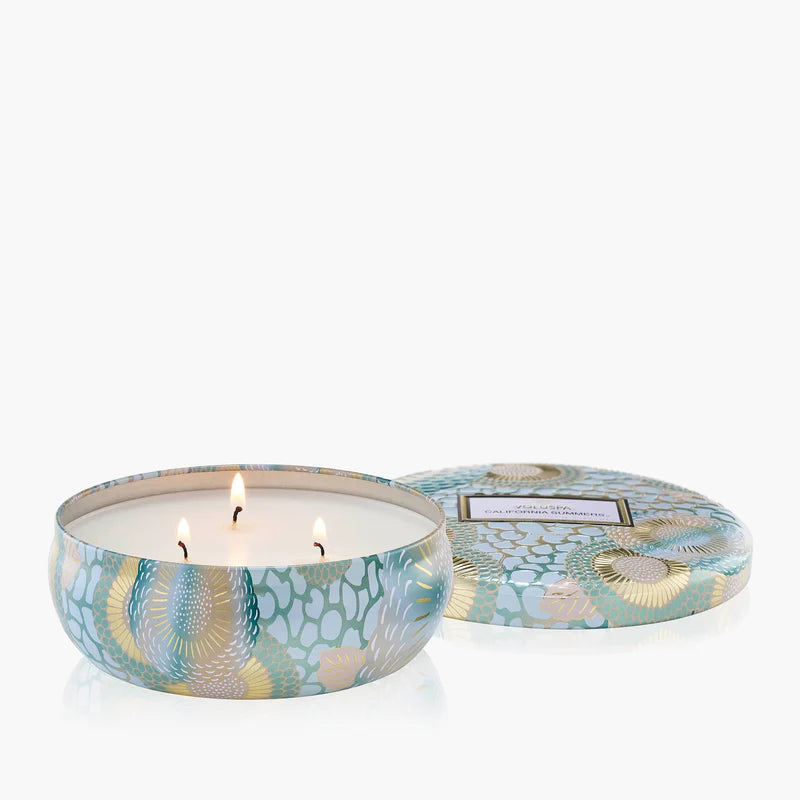 3 Wick Tin Candle California Summers
