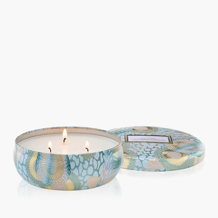 3 Wick Tin Candle California Summers