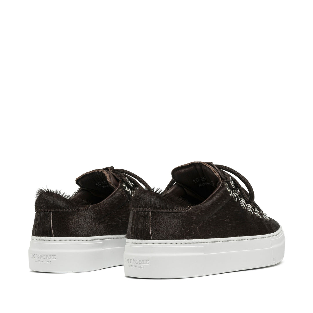 Marostica Low Platform Dark Brown Hair Calf