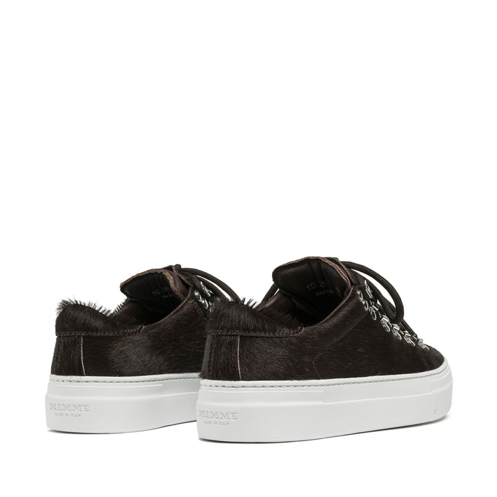 Marostica Low Platform Dark Brown Hair Calf