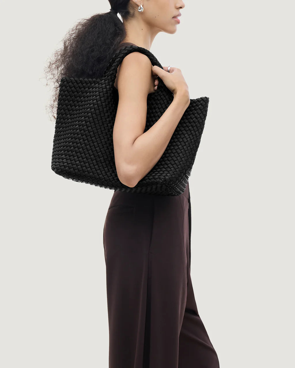 St Barths Medium Tote Black