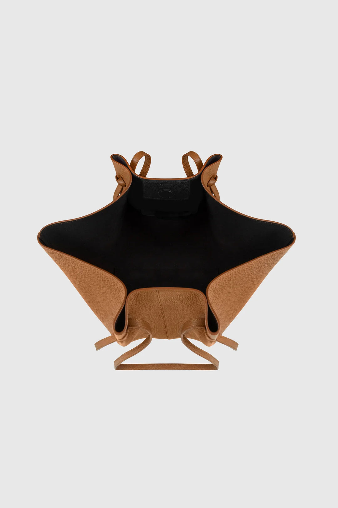 Large Mochi Pepple Grain Leather Hazel