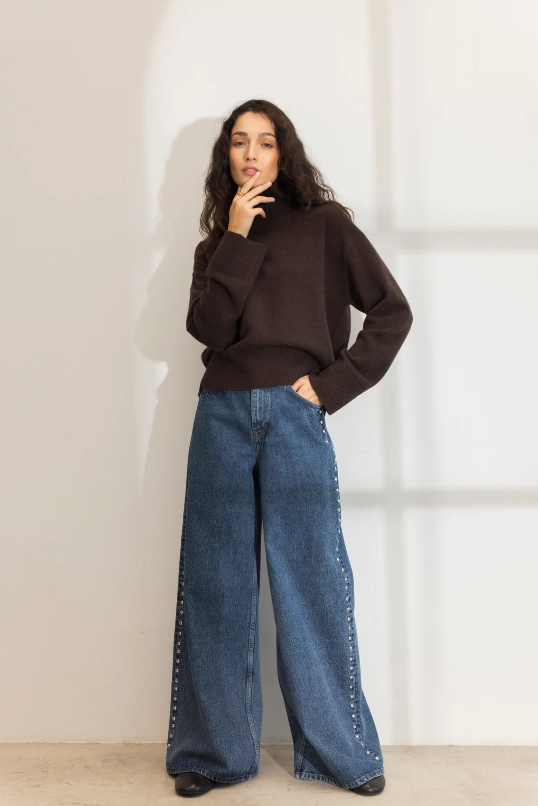 Abigail Knit Dark Brown