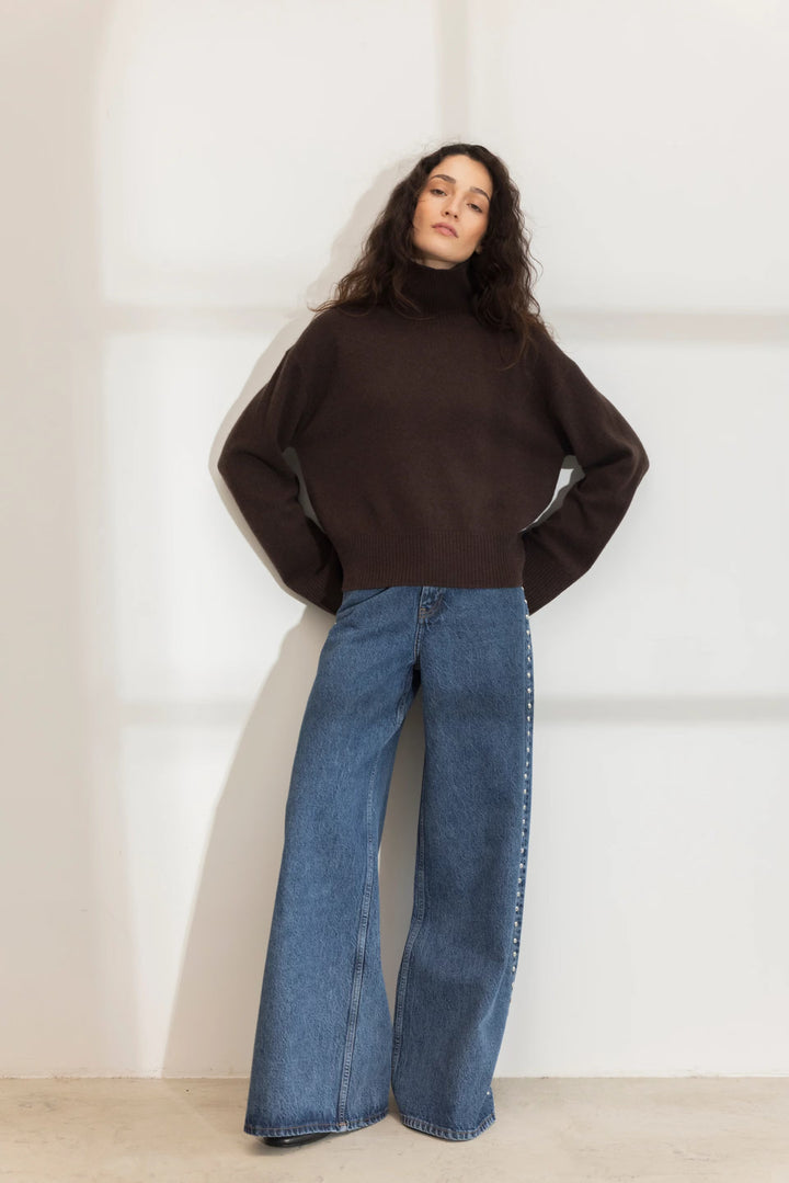 Abigail Knit Dark Brown