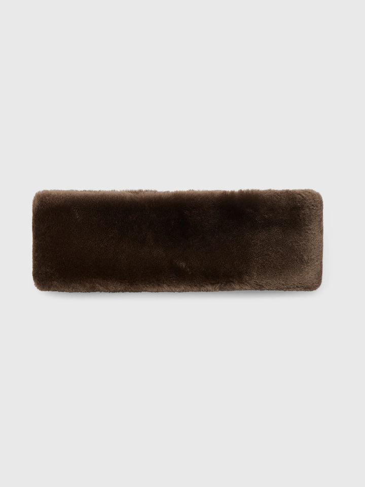 Oslo Shearling Headband Chocolate