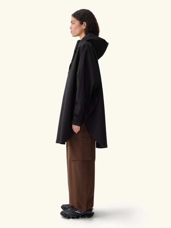 Bergen poncho Black