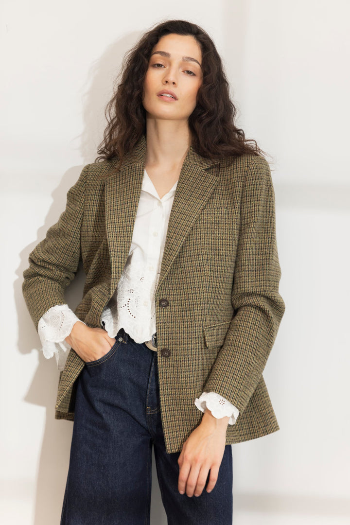 Brook Houndstooth Blazer