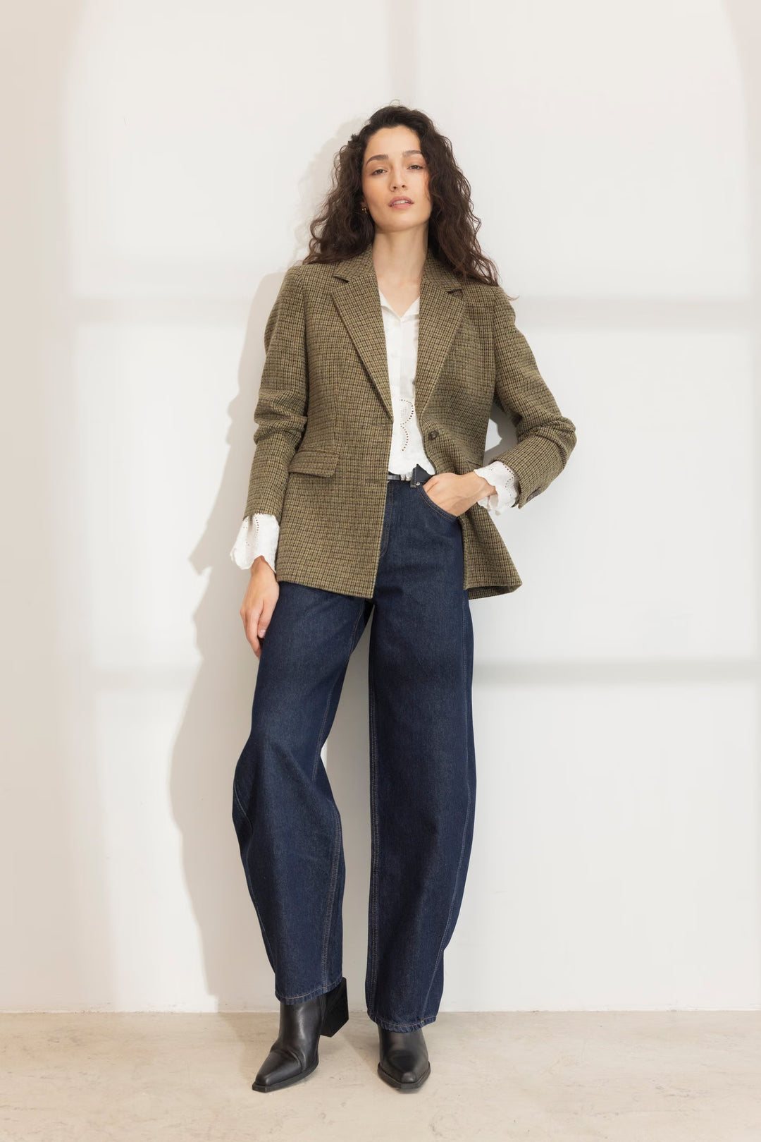 Brook Houndstooth Blazer