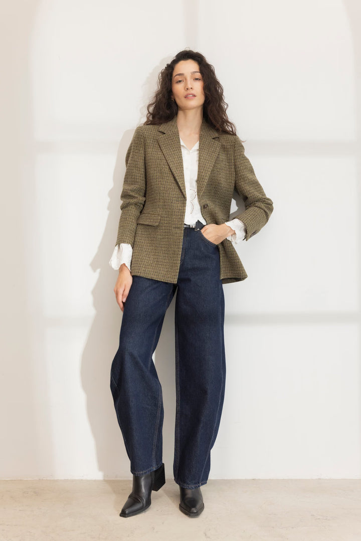 Brook Houndstooth Blazer