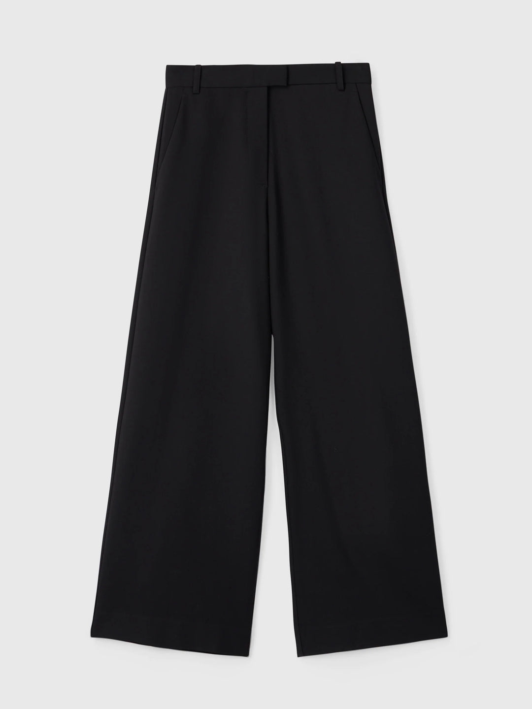 Tailored Wide Leg Trousers Black
