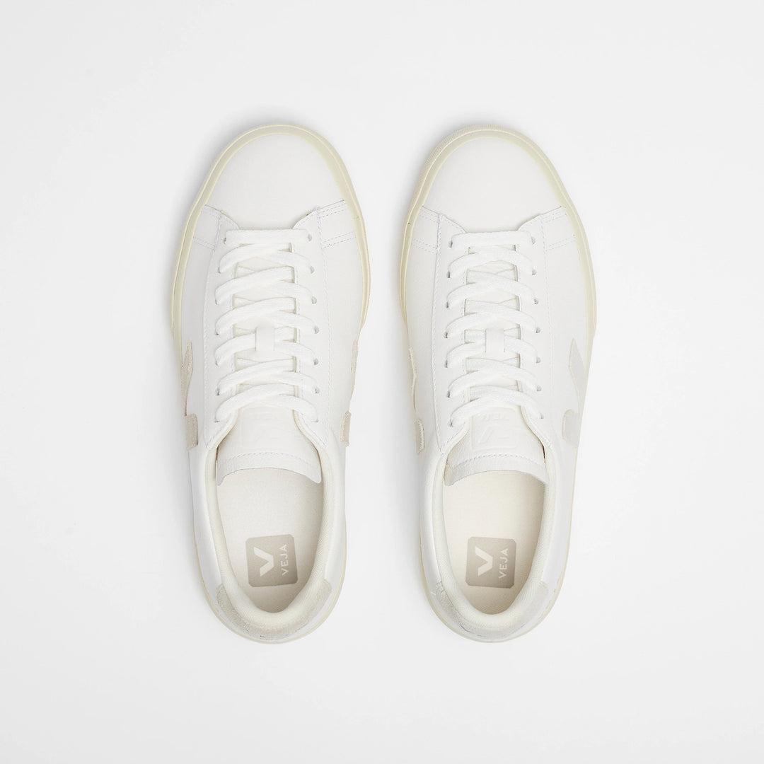 Campo Leather White Natural Suede