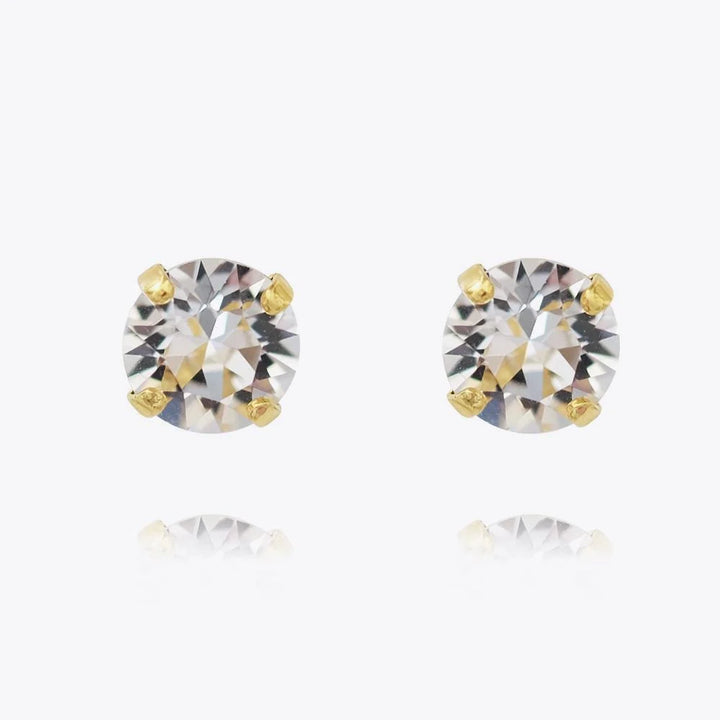Classic stud earring crystal