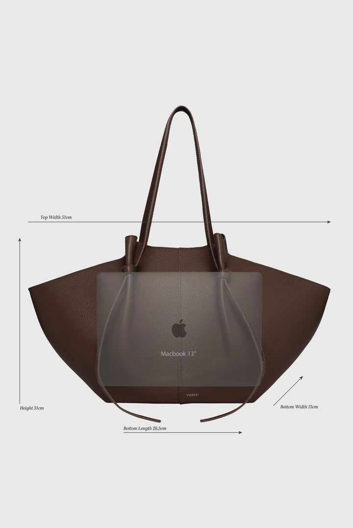 Large Mochi Suede Cognac