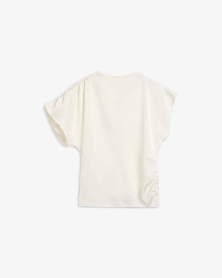 Demi Top Pearl White