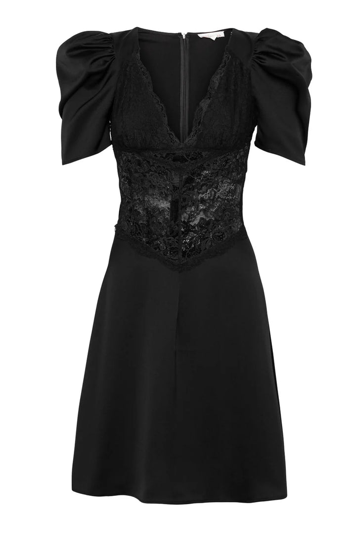Francis lace mini dress Black