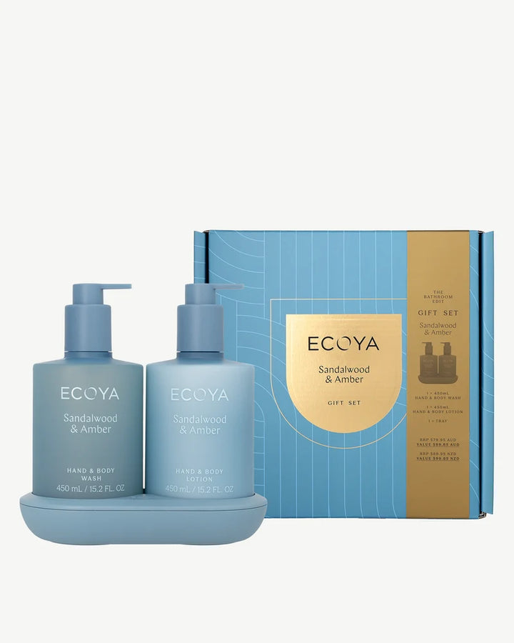 Gift Set with Tray Sandalwood &amp; Amber