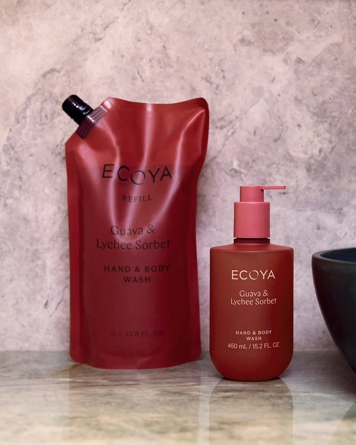 Refill Hand &amp; Body Wash 1 liter Guava &amp; Lychee