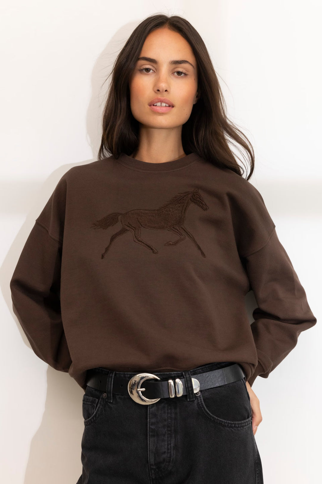 Moira Sweatshirt Dark brown