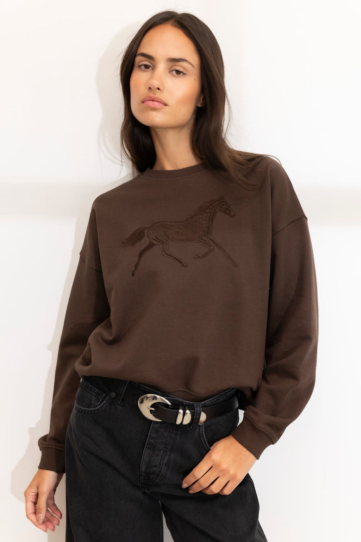 Moira Sweatshirt Dark brown