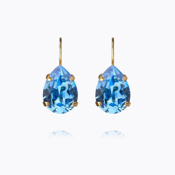 Mini drop clasp earring ice blue