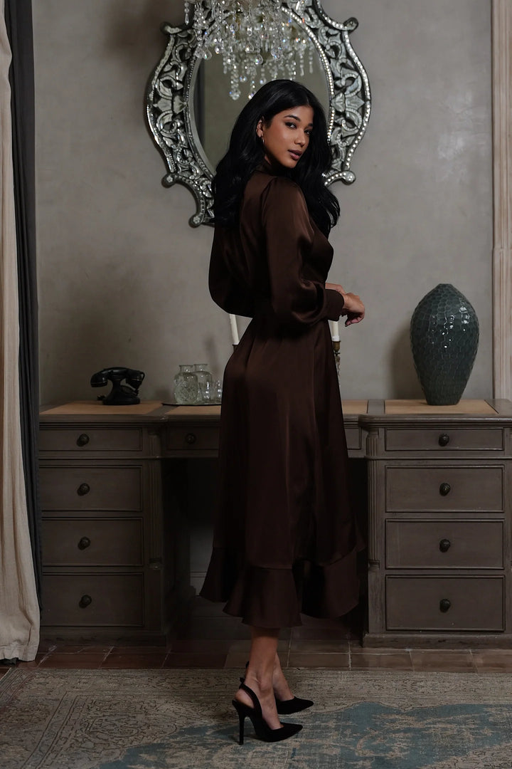 Iza Midi Dress Espresso