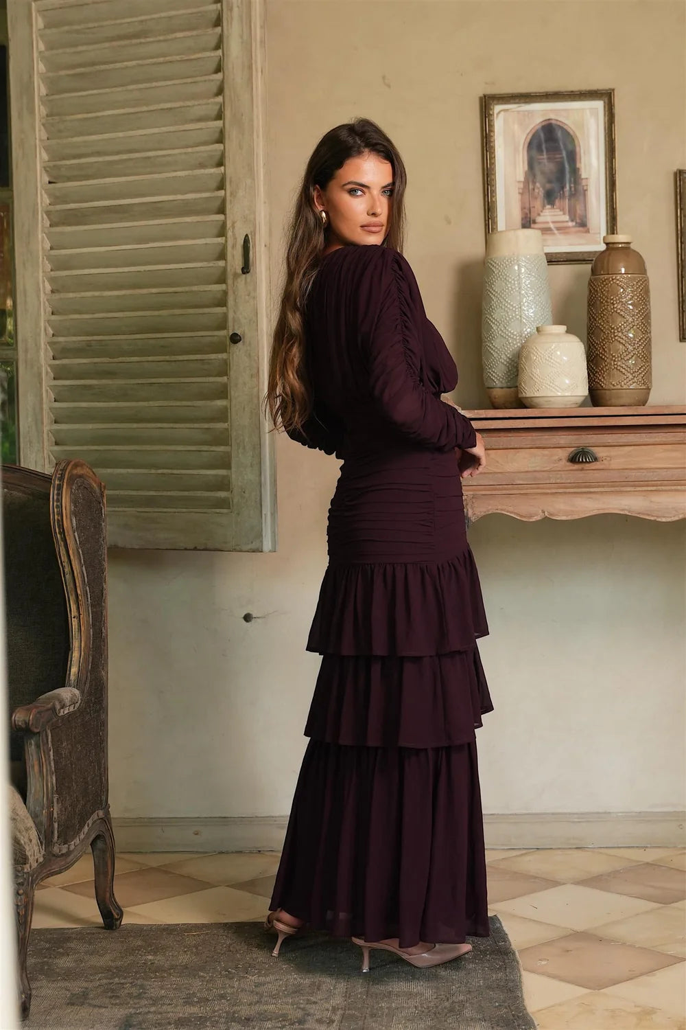 Jessie Long Sleeve Maxi dress