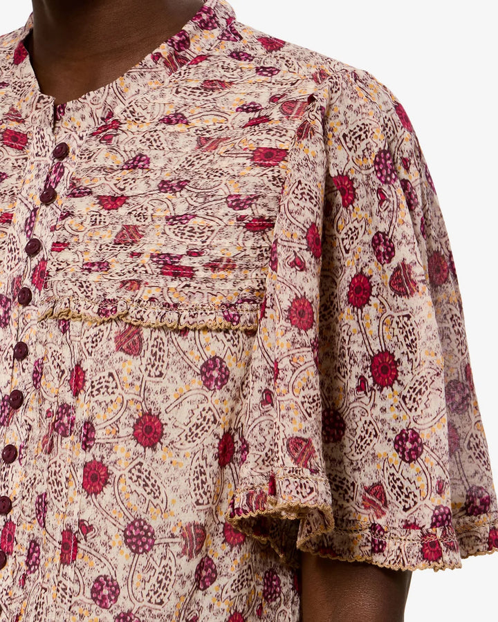 Daynia Ecru Raspberry