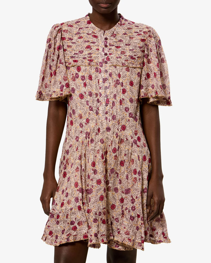 Daynia Ecru Raspberry
