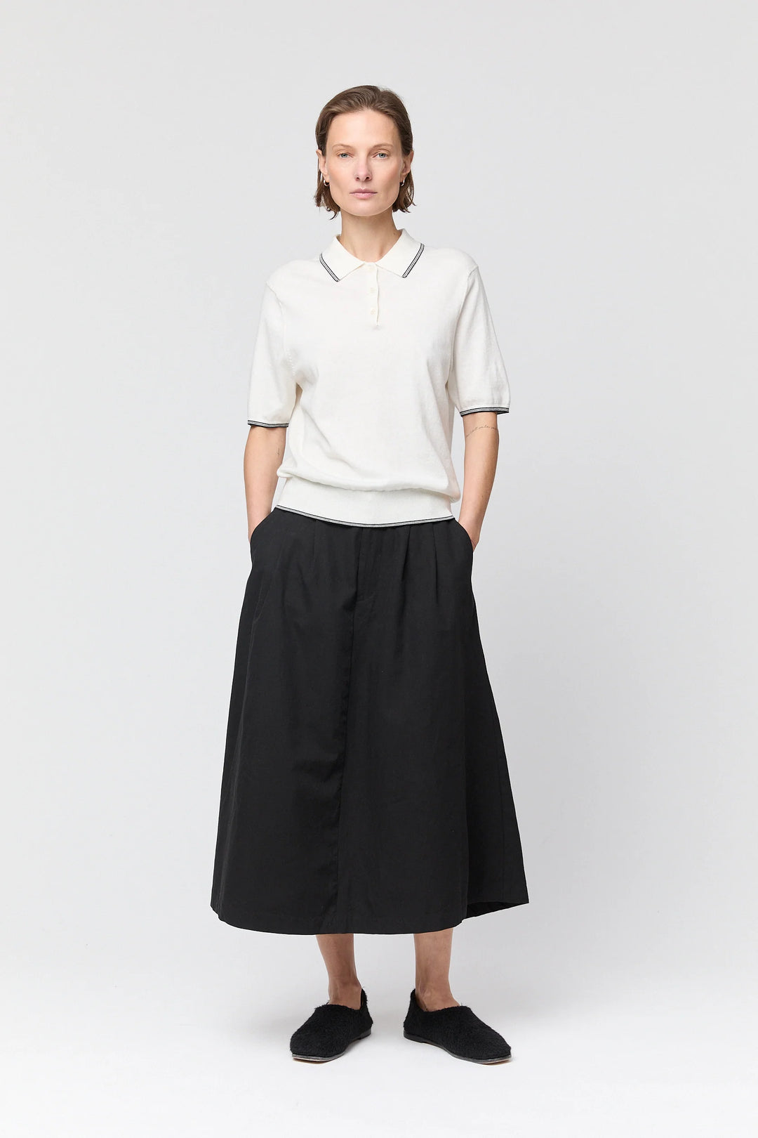 Knit Polo Tee