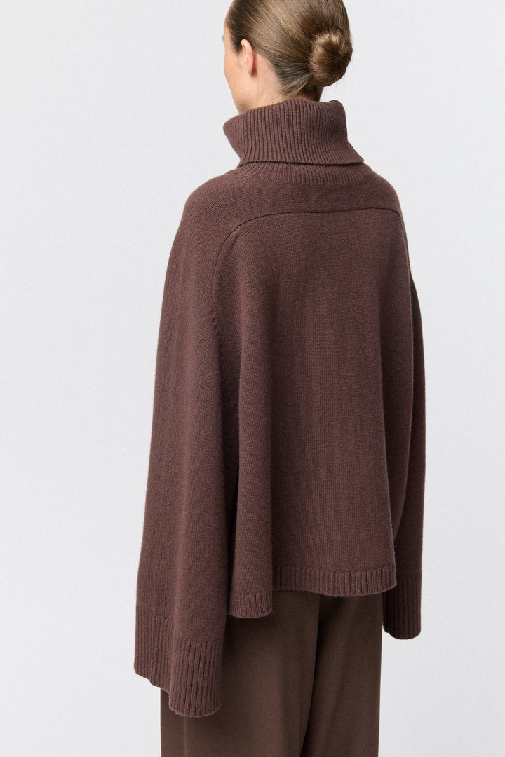 Issa Turtleneck Sweater Chocolate Brown