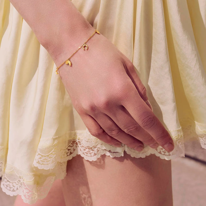 Lucky Charm Bracelet Gold