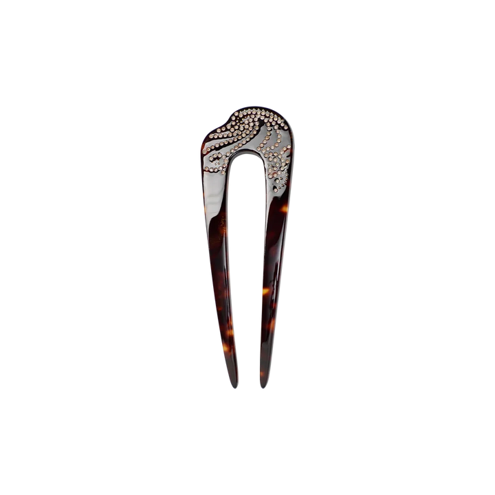 Madi French Hairpin Dark Tortoise