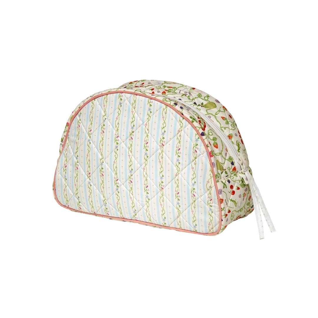 Makeup Bag Big Summer Stripes Blue