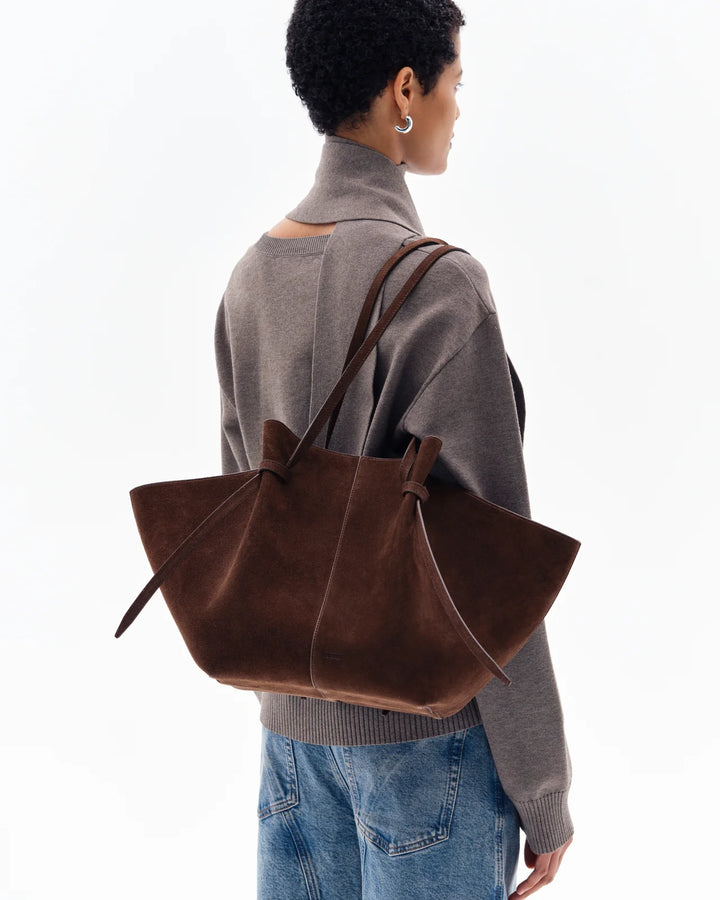 Large Mochi Suede Chocolate