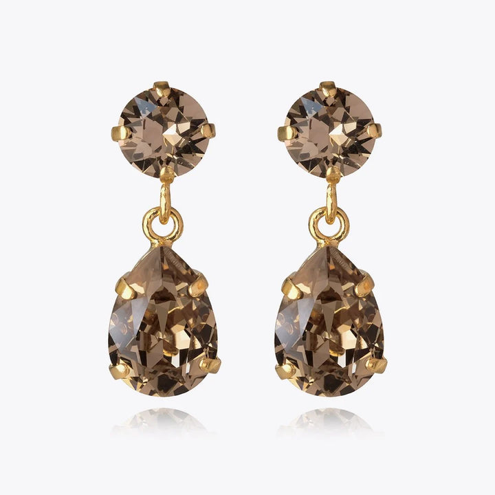 Mini drop earring greige