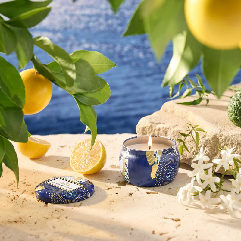 Mini Tin Candle Mediterranean Lemon