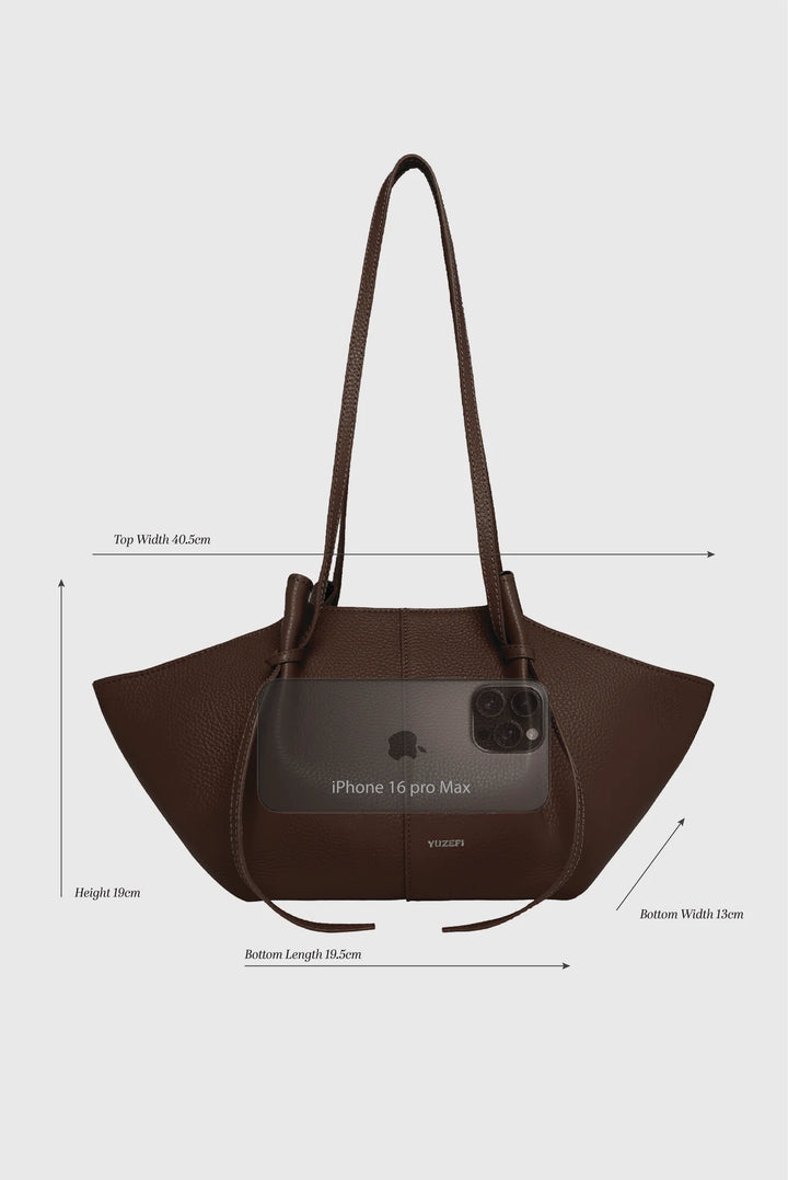 Mochi Pebble Grain Leather Black