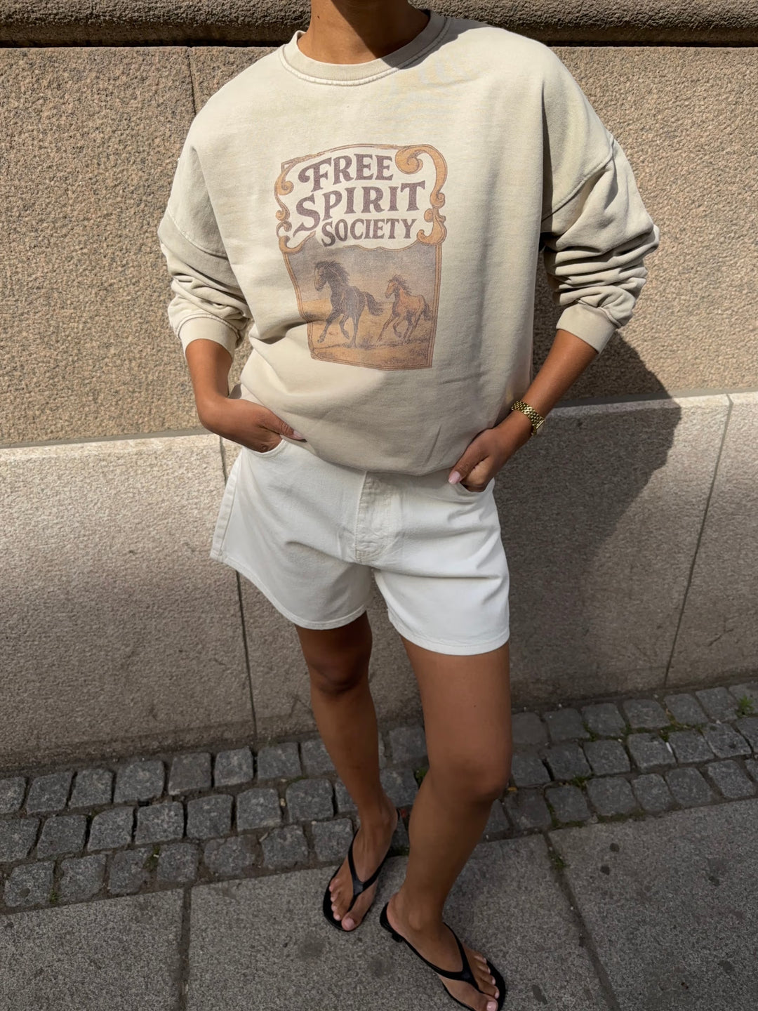Moira Sweatshirt Greige