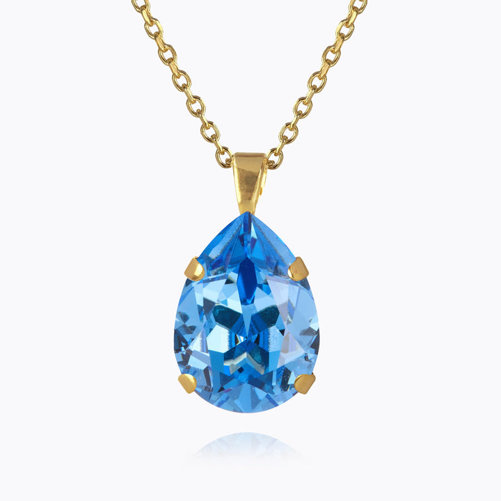 Mini drop necklace ice blue