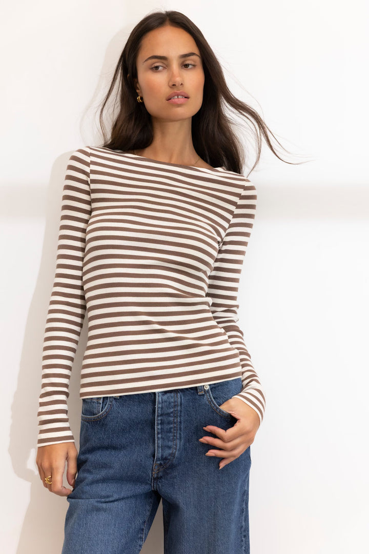 Petronella Rib Boatneck