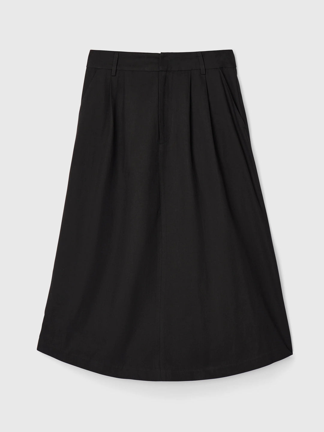 Poet Pleat Skirt Black