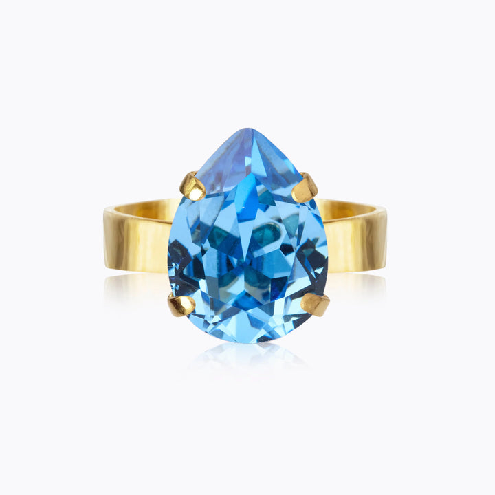 Mini drop ring ice blue