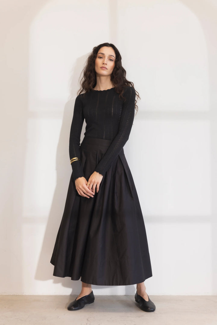 Safir Knit Top Black