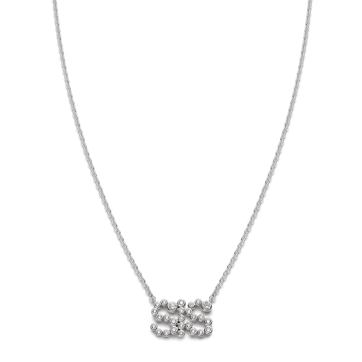 SIS Collet Necklace Silver