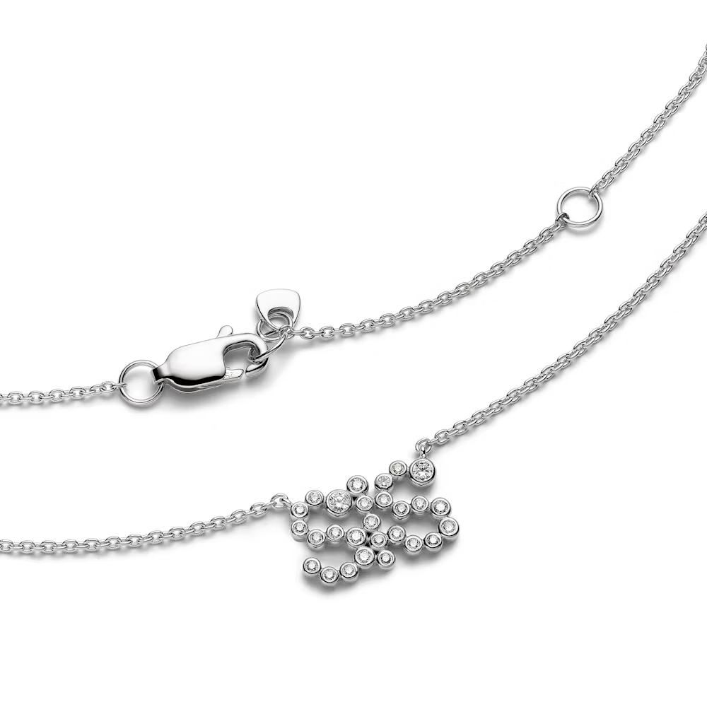 SIS Collet Necklace Silver