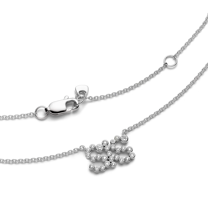 SIS Collet Necklace Silver