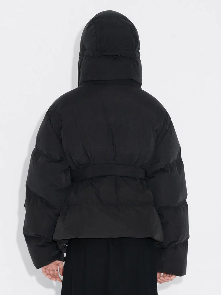 Steilia Brushed Down Coat Black