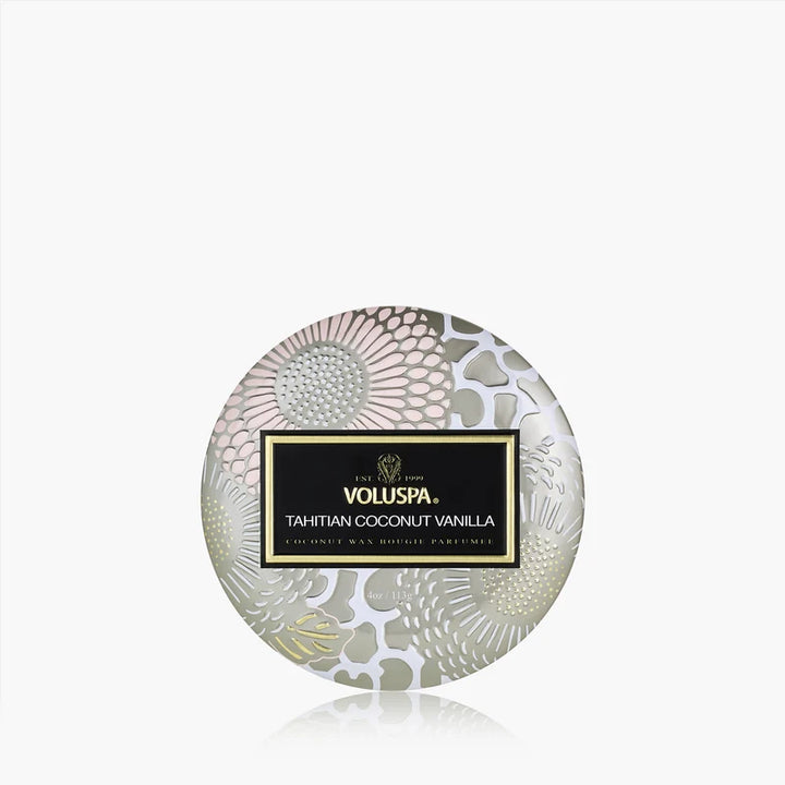 Mini Tin Candle Tahitian Coconut Vanilla